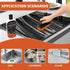 Glass Stove Top Cleaner Kit 12 oz, Non-Abrasive Cooktop Cleaner and Polish with Scrubbing Pad, Handle, Scraper, Cloth