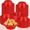 100 Pcs 12oz Red Disposable Plastic Bowls - Dessert Cups, Snack Bowls, Soup Bowls for Party Favor Picnic