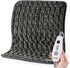 Woomer Faux Fur Electric Heating Pad for Back Pain Relief, Extra Large 20” x 24”, Two-Sided, Moist Mode, 6 Adjustable