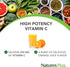 Natures Plus Orange Juice Chewable Vitamin C - 250 mg, 90 Vegetarian Tablets - High Potency Immune Support Supplement, Antioxidant - Gentle On Stomach - Gluten-Free - 90 Servings
