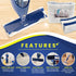 18 Inch Microfiber Disposable Mop Pad, 24 Pack for 16-18'' Hook & Loop System Mop, Compatible with Bona