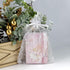 SUNGULF 100pcs Snowflake Organza Pouch Bag - Drawstring Strong Christmas Gift Candy Jewelry Party Wedding Favor Bags