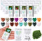 Motipuns 60 Sets Mother's Day Pocket Hug Tokens Bulk Heart Natural Stones Heart