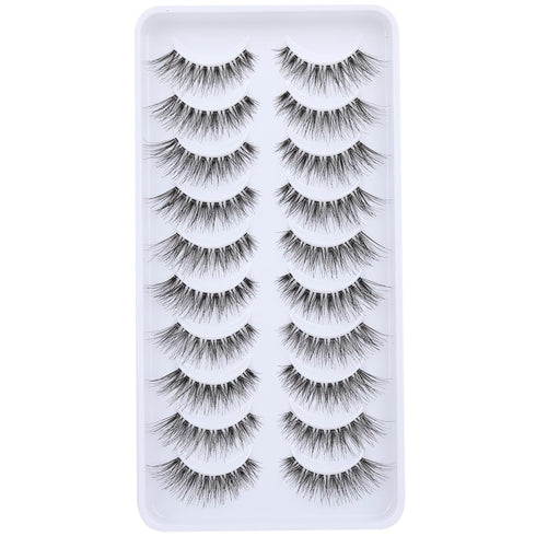 Newcally Lashes Natural Wispy False Eyelashes, Hand-Knotted Soft Light Volume Cat Eye Lashes Multipack