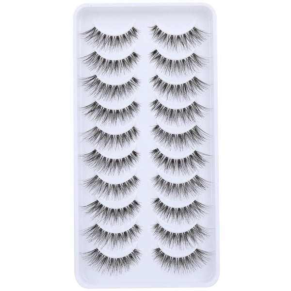 Newcally Lashes Natural Wispy False Eyelashes, Hand-Knotted Soft Light Volume Cat Eye Lashes Multipack