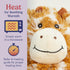 warmies Junior Microwavable & Weighted Stuffed Animals, Giraffe - Heated Stuffed Animal Plushie for Warmth & Comfort