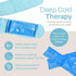 Cooling Towel with 2 Soft Gel Ice Pack Inserts, Multi-Purpose Compression Wrap for Neck, Legs, Arms, Shoulders, Ideal