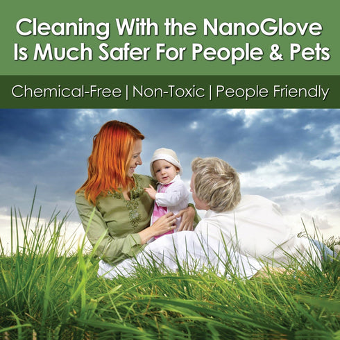 Nano Glove - Green Household Kitchen Cleaning Hand Glove, All Purpose Surface Cleaner for Windows and Dusting