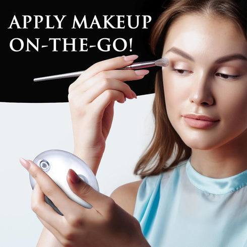 MIRRORVANA 30X Magnifying Makeup Mirror, Ultra Portable Stick On Travel Cosmetic Mirror