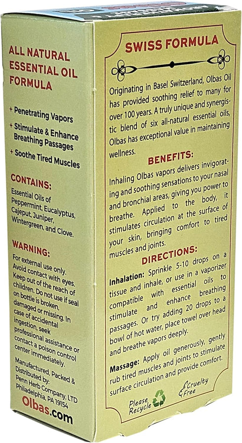 OLBAS Massage and Aromatherapy Oil, 1.01 FZ