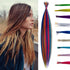 SARLA 16 Inch Synthetic Feather Hair Extensions Kit, 50 Pcs I-tip Hair Feathers for Girls Women, 10 Mixed Colors