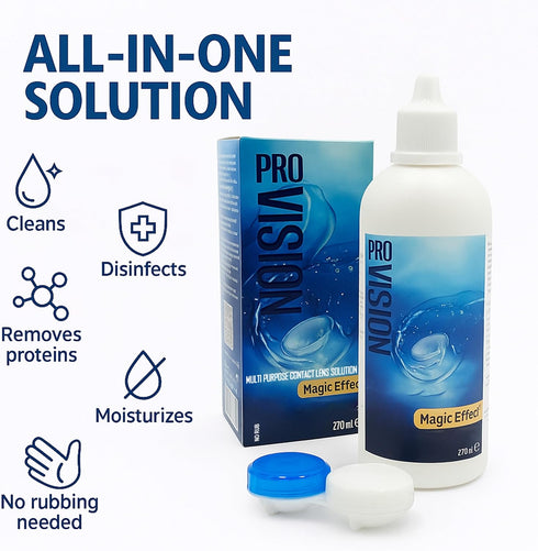 Pro-Vision-Multi Purpose Solution (270ml/9 Oz) Pro-Vision-Multi Purpose Contact Lens Solution, All-in-One Multi-Purpose