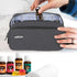 LUXJA Essential Oil Carrying Case, Holds 12 Bottles (5ml-15ml), Portable Double-Layer Organizer, Black