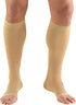 Truform Short Length Compression Stockings - 20-30 mmHg for Men and Women, Open Toe, Black, X-Large