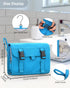 Relavel Travel Hanging Toiletry Bag - Large Capacity Waterproof Makeup Organizer Case for Women & Men (Blue)