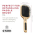 Kent PF18 Medium Cushion Paddle Brush - Detangling for Fine, Long, Thick, Curly Hair, Scalp Massager, Made in England