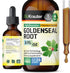 Goldenseal Root Supplement Drops, 2 Fl.Oz., Organic Goldenseal Tincture, Vegan, Alcohol & Sugar Free Liquid Extract