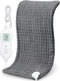 NOWWISH Heating Pad for Back Pain & Cramps Relief, Moist Heat Pad for Neck & Shoulder, Machine Washable, 12''x 24" Grey