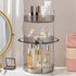 Rotating Makeup Organizer for Vanity, 3 Tier High-Capacity Skincare Clear Storage, Perfume Organizers Cosmetic Dresser