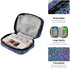 Ollabaky 7 Colorful Cute Leopard Print Pill Case, Portable Weekly Pill Box Bag Container Days Pill Organizer Vitamin