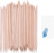 Kare & Kind 100x Double-Sided Orange Wood Nail Sticks, Cuticle Pusher Remover Cleaner for Manicure Pedicure