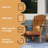 Furniture Clinic Teak Oil | 17oz/500ml | Protects & Cleans Indoor & Outdoor Furniture, Boats | Natural Matte Finish |