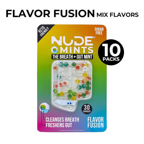 NUDE MINTS | Dual Action Liquid Capsules | Sugar Free Mint - Lasts 3X Longer - 3X Stronger - Extreme Bad Breath