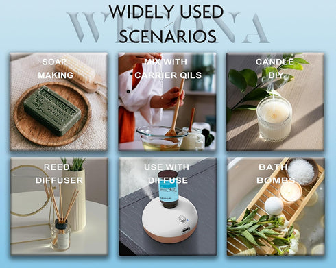 Essential Oil Set with Bonus Bottle Opener - Energizing and Relaxing Blends for Diffusers, Aromatherapy, DIY Candle