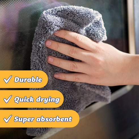 Pack Scrab Daddy Microfibre Cloth - Blue and Yellow Twin