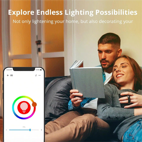 Orielis Bulbs, Bulb Bulb, Preset A60 E26 2.4GHz Bulb 9W, 806LM LED Smart Light Color Changing Light That Compatible