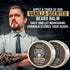 Viking Revolution Beard Balm for Men, Spiced Vanilla with Argan Oil & Jojoba Oil - Nourishing Beard Care (2 Pack)