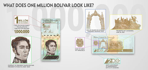 ROJAX 10 1,000,000 1 2 sets 3 100,000 $30 irnotes x Banknote Venezuela Million Bolivar Soberano Banknote UNC|. Buy you