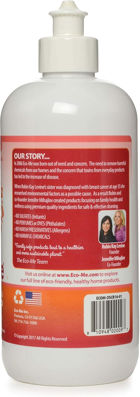 Eco Me Natural Sudsing Liquid Dish Soap, Healthy Citrus Berry Scent, 16 Ounces