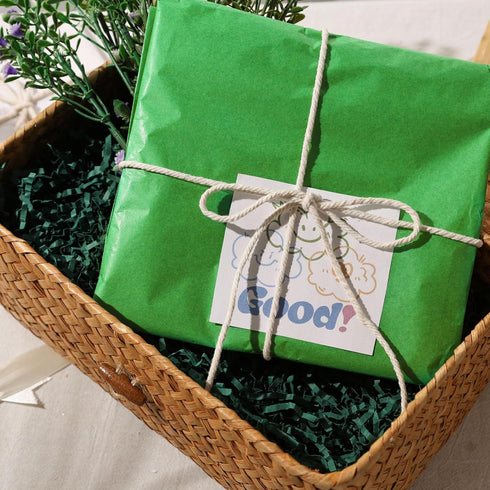 VGOODALL 2LB Green Crinkle Cut Paper, Shredded Confetti for Gift Basket Filling Holiday Box Wrapping