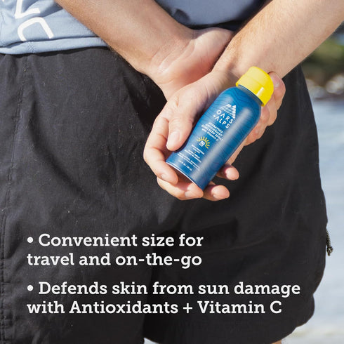 Oars + Alps Hydrating SPF 50 Sunscreen Spray, Infused with Vitamin C, Water and Sweat Resistant, TSA Friendly, 1.87 Oz