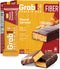 Grab1 High Fiber Protein Bars, 9 Grams Fiber, 10 Grams Protein, Peanut Caramel Flavor (2 Pack - 10 Bars)