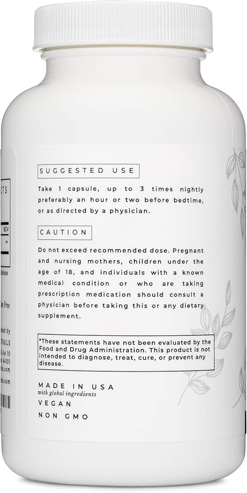 Lifted Naturals Micro Melatonin Family Size - 220 Vegetable Capsules, 100 mcg Low Dose Non-GMO Fast Dissolve Sleep Aid