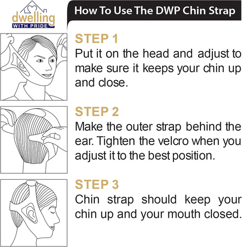 Anti Snore Chin Strap for CPAP Users - Stop Noise, Anti-Dry Mouth Sleeping Solution for Men and Women