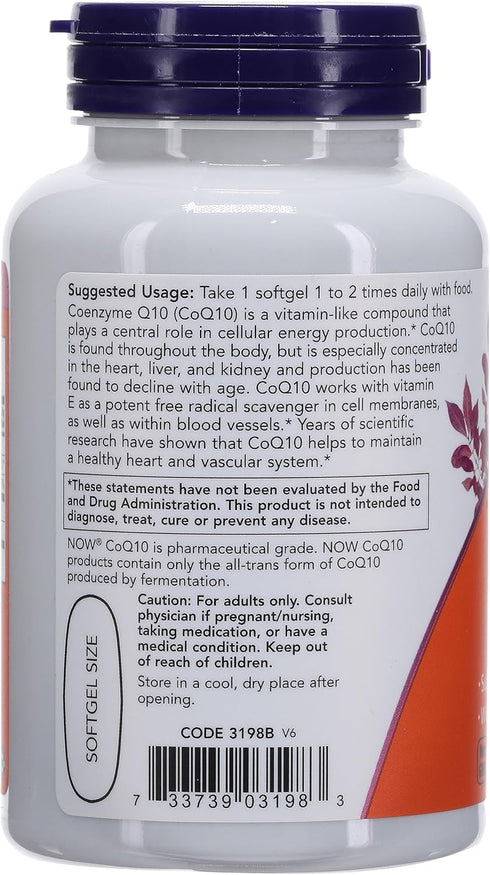 NOW Foods Co Enzyme Q10 400 mg, 60 Softgels