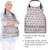 Set 3 of Reusable Waterproof Adult Bibs for Women - Senior Clothing Protectors