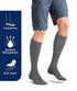 JOBST Activewear Knee High Compression Socks, 20-30 mmHg, Small, Cool White