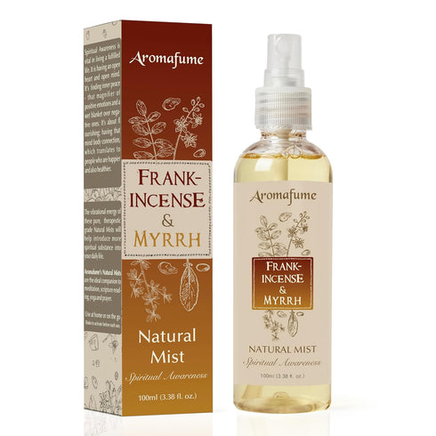 Frankincense & Myrrha Natural Resin Mist Spray by Aromafume, 100 ml / 3.3oz, Ideal for Deep Relaxation