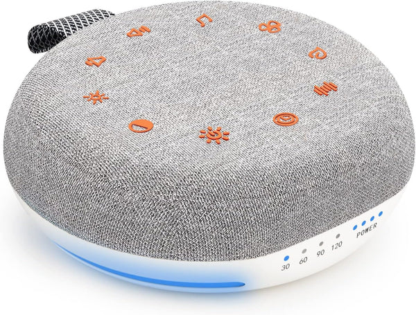 HEAVTUEN White Noise Machine,Portable Sound Machine with 40 Soothing Sounds, USB Rechargeable,Sleep Sound
