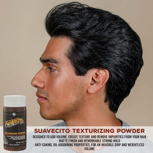 Suavecito Texturizing & Volumizing Hair Styling Powder - 1.75 oz, Strong Hold, Shine Free Matte Finish