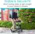 Vive Side Bag for Rollators, Wheelchairs, Walkers - Tote Organizer with Phone Pocket - Storage Travel Pouch - Small
