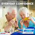 Secure Waterproof Denture Adhesive, Zinc Free, Extra Strong 12 Hour Hold, 1.4 oz, Pack of 2