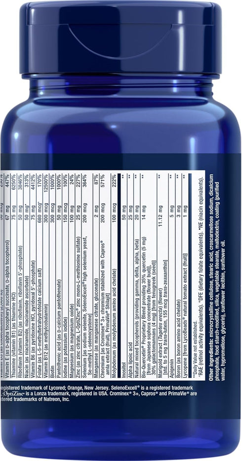 Life Extension Two-Per-Day High Potency Multi-Vitamin & Mineral Supplement, Gluten-Free, Non-GMO, 120 Tablets