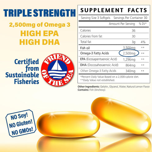 Omega 3 Fatty Acid Supplements. Burpless Fish Oil 3000mg High EPA DHA. Best Omega 3 Supplements for Women & Men. Fish Oil for Women. Fish Oil for Men. Odorless, No Burp, Mercury free Omega 3 Capsules.