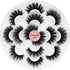 Veleasha Lashes 5D Faux Mink Lashes, Fluffy False Eyelashes, 7 Pairs Luxurious Handmade Fake Eyelashes Pack