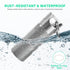 TISKY Portable Titanium Keychain Pill Holder (2pack), Waterproof Mini Pill Case for Travel, Outdoor Camping
